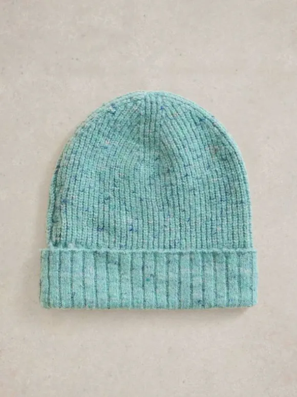 Abby Knitted Beanie in LIGHT TEAL