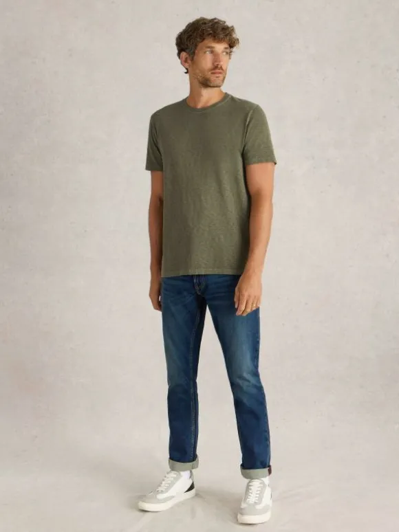 Abersoch Short Sleeve Tee in KHAKI GREEN