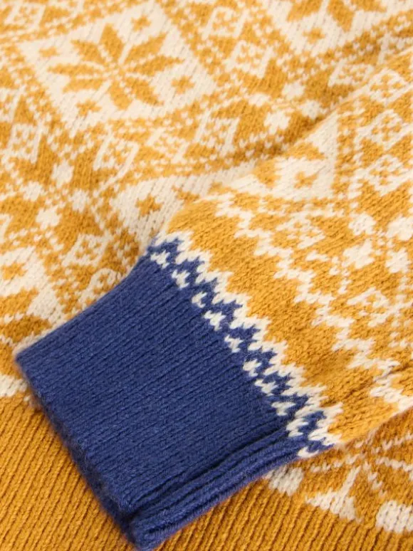 All Over Fairisle Jumper in YELLOW MULTI