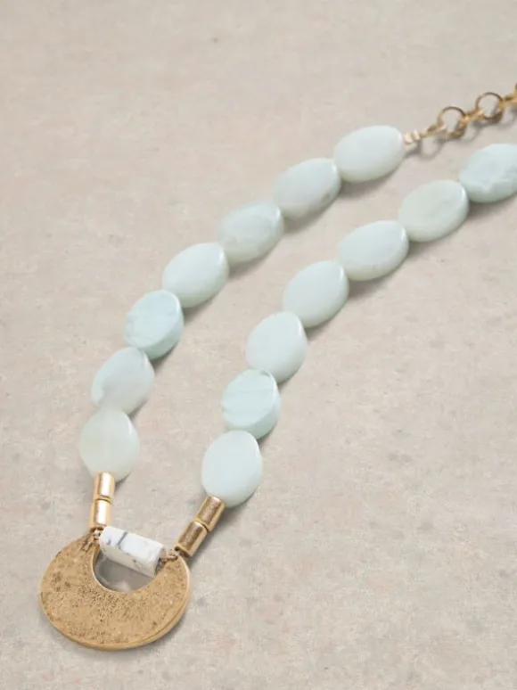 Alma Mixed Stone Necklace in NATURAL MULTI