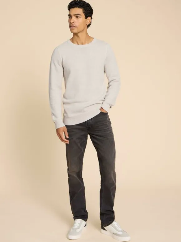 Attadale Crew Neck Jumper in LIGHT GREY