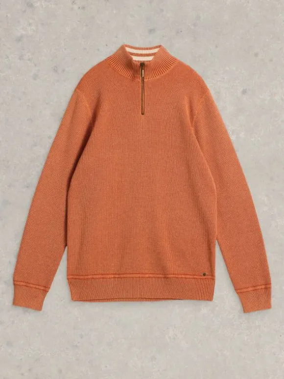 attadale_long_sleeve_funn_3.webp Attadale Long Sleeve Funnel Neck Jumper in DARK ORANGE