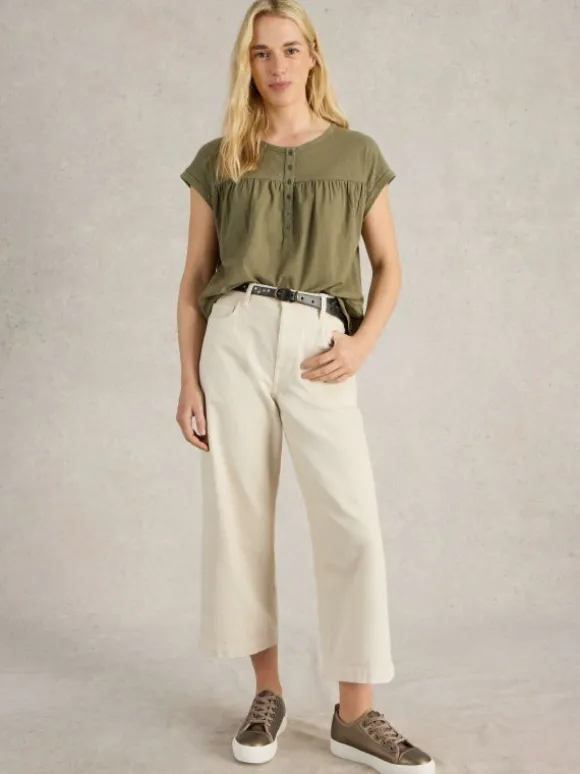 BETHANY SHIRT in KHAKI GREEN