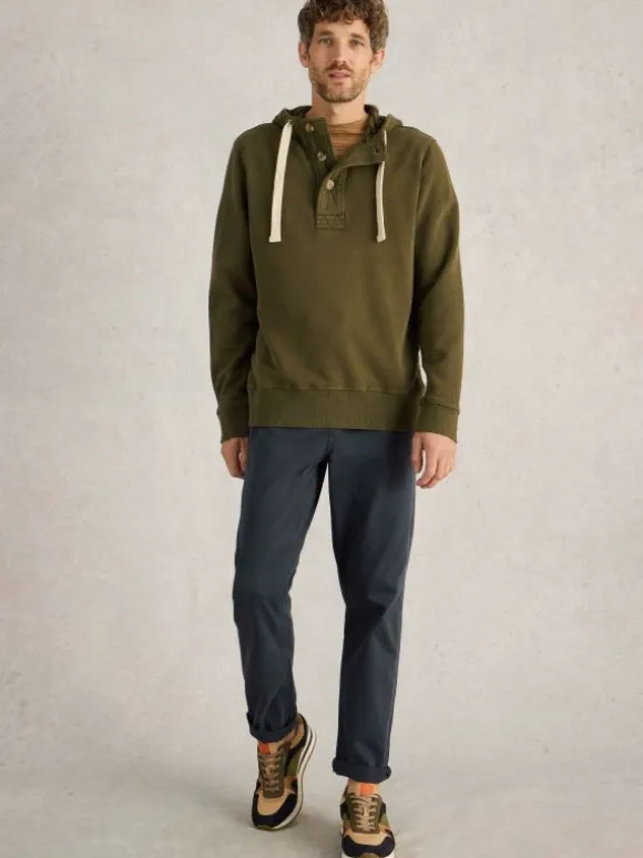 Brampton Overhead Hoodie in KHAKI GREEN