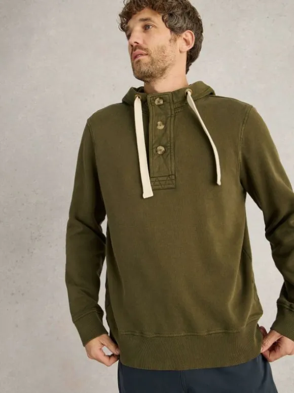 Brampton Overhead Hoodie in KHAKI GREEN