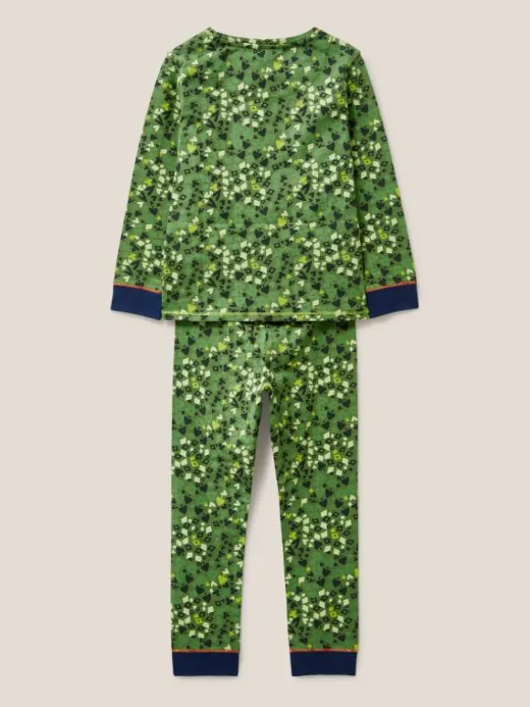 Camo Printed PJ Set in GREEN PRINT