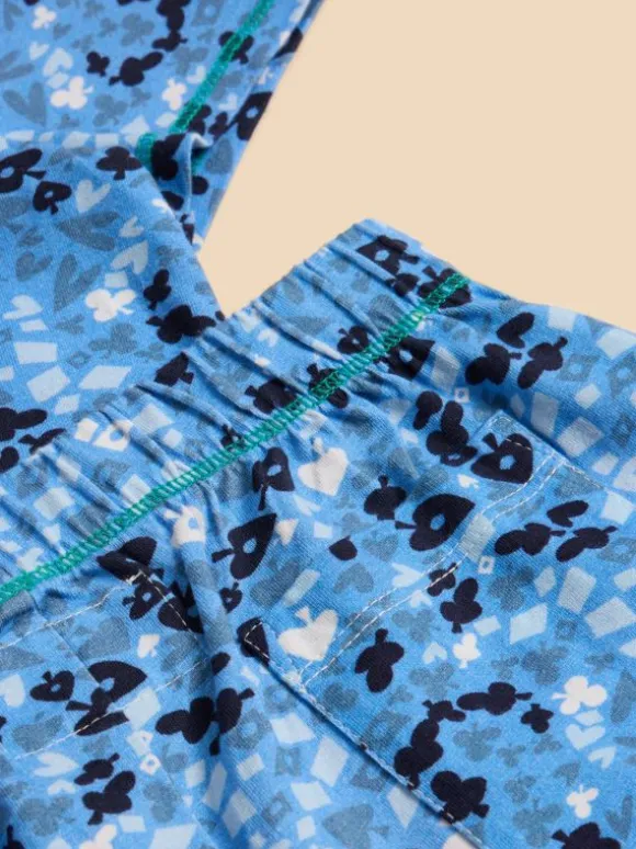 Camo short PJ Set in BLUE MULTI