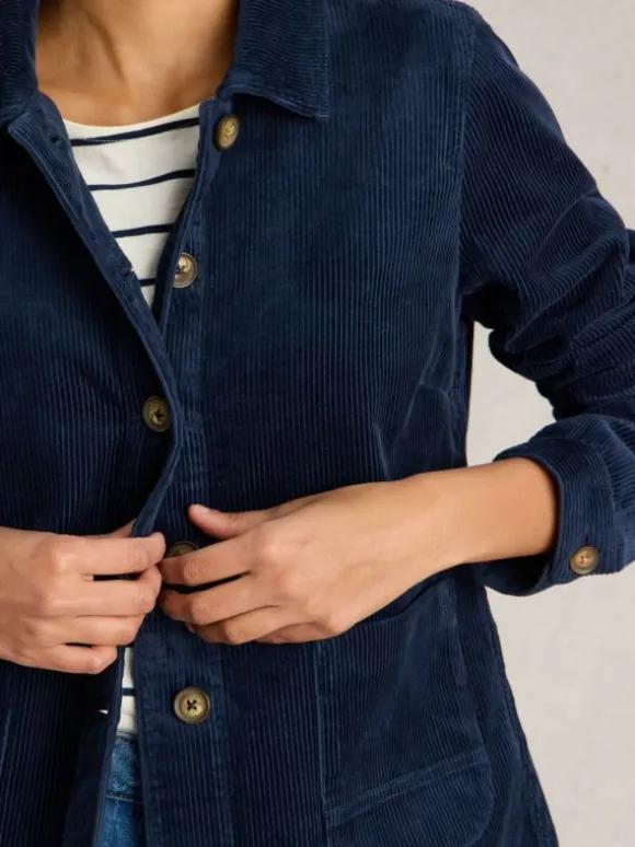 Carrie Corduroy Jacket in DARK NAVY