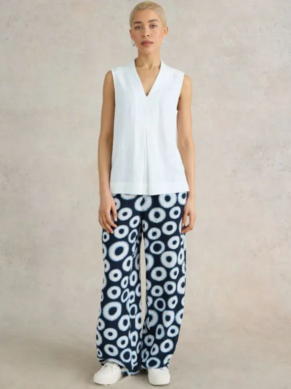 CELIA JERSEY MIX SHIRT in BRILLIANT WHITE