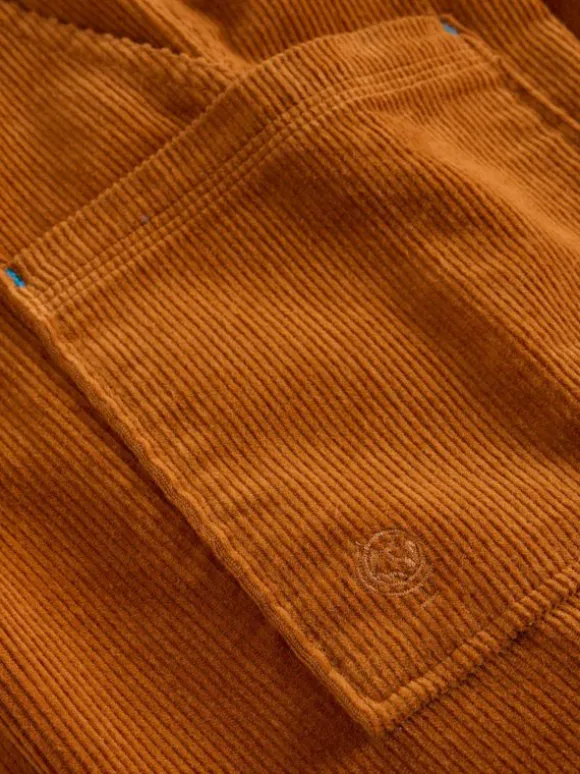 Cord Cargo Trouser in DARK ORANGE