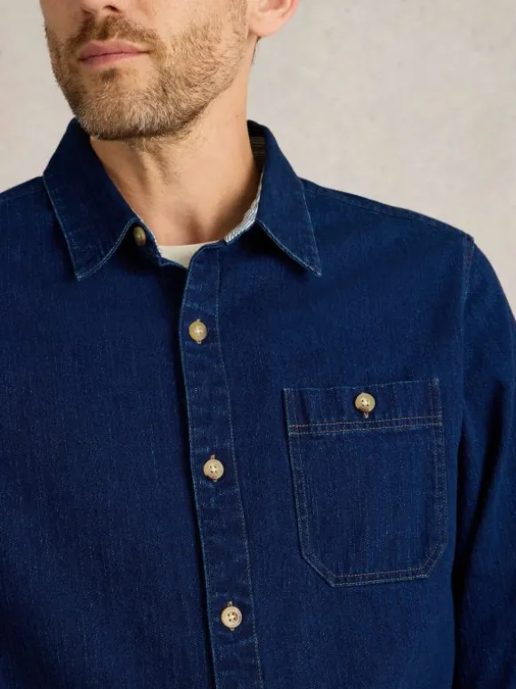 Denim Shirt in MID DENIM