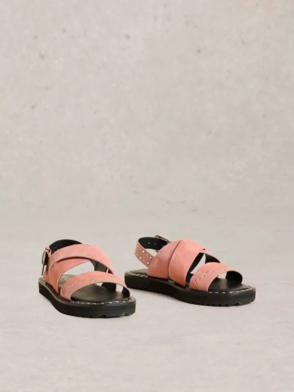 Dolly Western Sandal in MID PINK