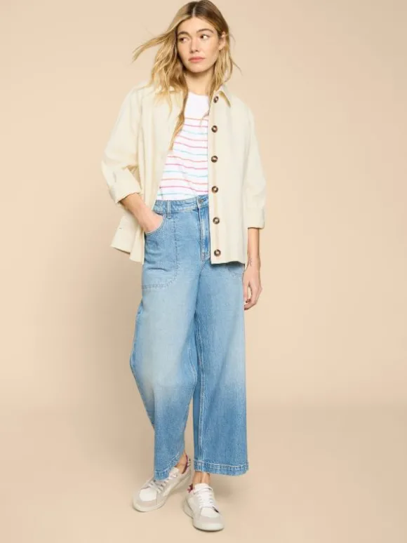 Eden Denim Relaxed Jacket in LIGHT NATURAL