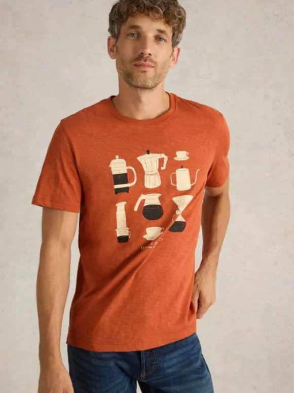 Espresso Yourself Graphic Tee in ORANGE PRINT