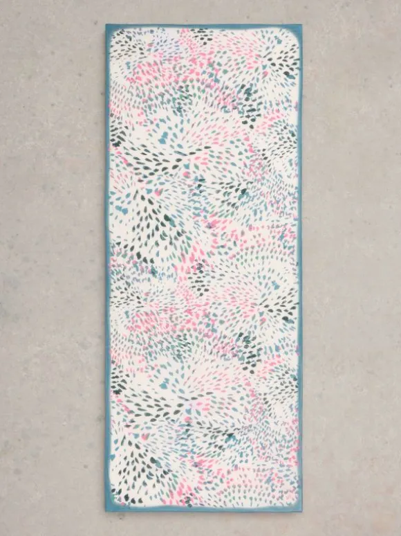 Firework Print Scarf in IVORY MULTI