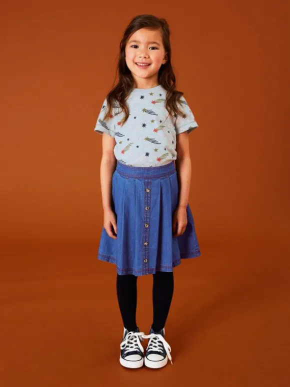 girls_nora_denim_skirt_in_2.webp Girls Nora Denim Skirt in MID DENIM