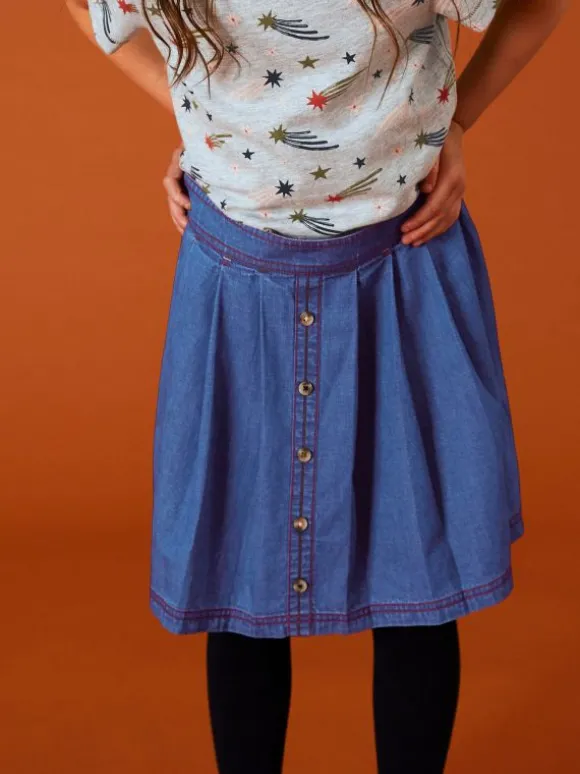 girls_nora_denim_skirt_in_3.webp Girls Nora Denim Skirt in MID DENIM