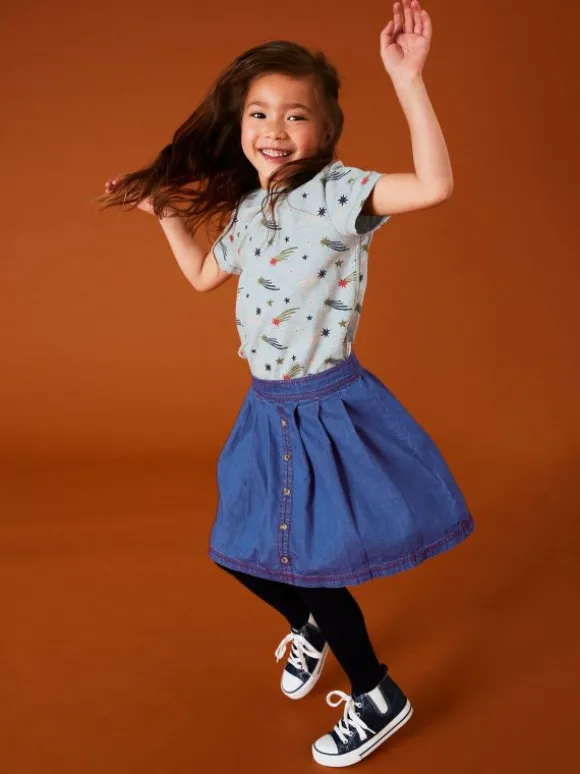 girls_nora_denim_skirt_in_4.webp Girls Nora Denim Skirt in MID DENIM