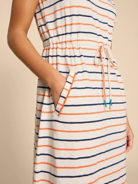 Heidi Short Jersey Dress in IVORY MULTI