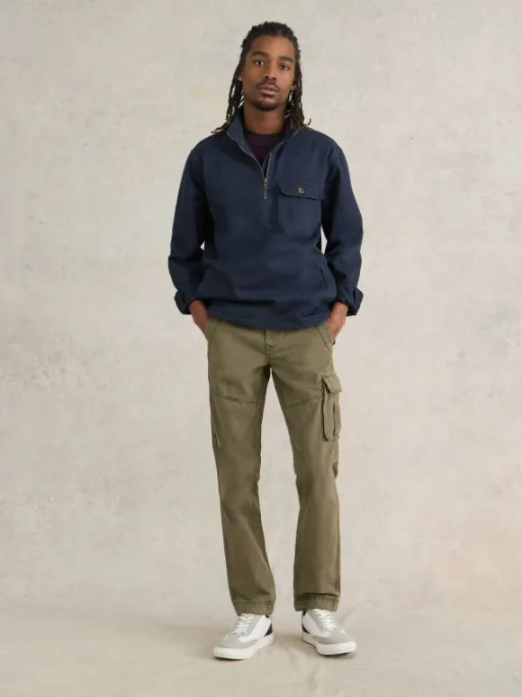 Kegworth Organic Cargo Trouser in KHAKI GREEN