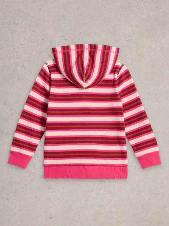 Kids Penny Stripe Hoodie in PURPLE MULTI