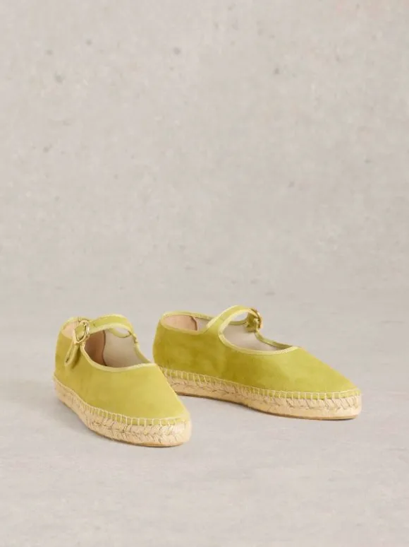 Mary Jane Espadrilles in BRIGHT GREEN