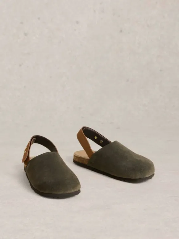 Mary Slingback Footbed in KHAKI GREEN