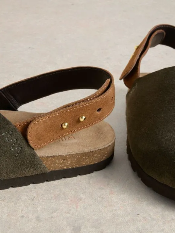 Mary Slingback Footbed in KHAKI GREEN