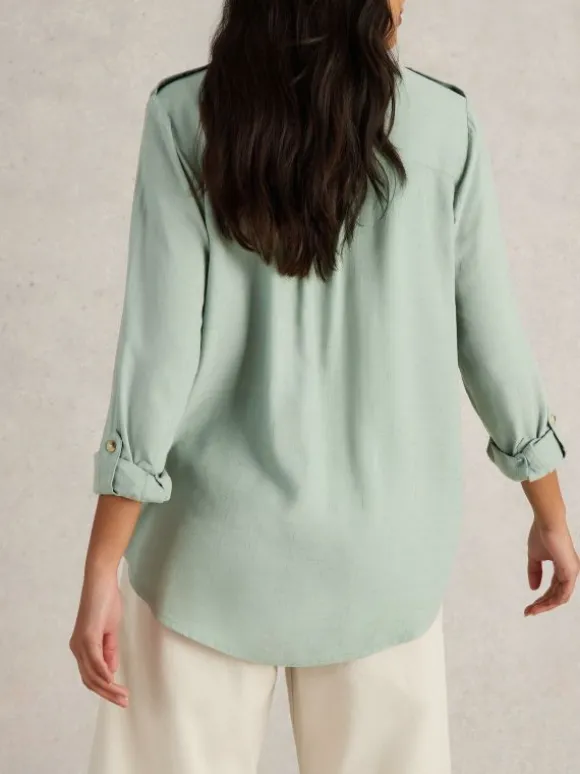 Misha Utility Shirt in LIGHT GREEN