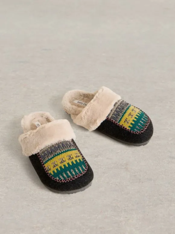 Myrtle Mule Slipper in GREY MULTI