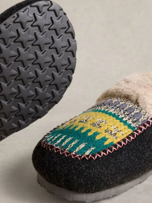 Myrtle Mule Slipper in GREY MULTI