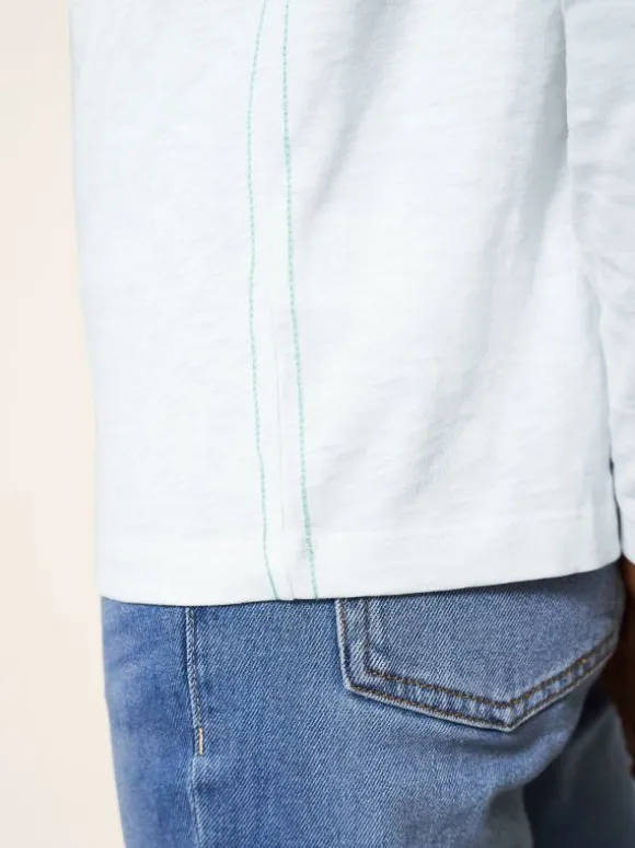 Nelly LS Tee in BRILLIANT WHITE