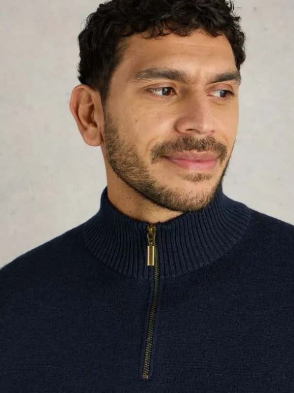 Newport Wool Merino Jumper in DARK NAVY