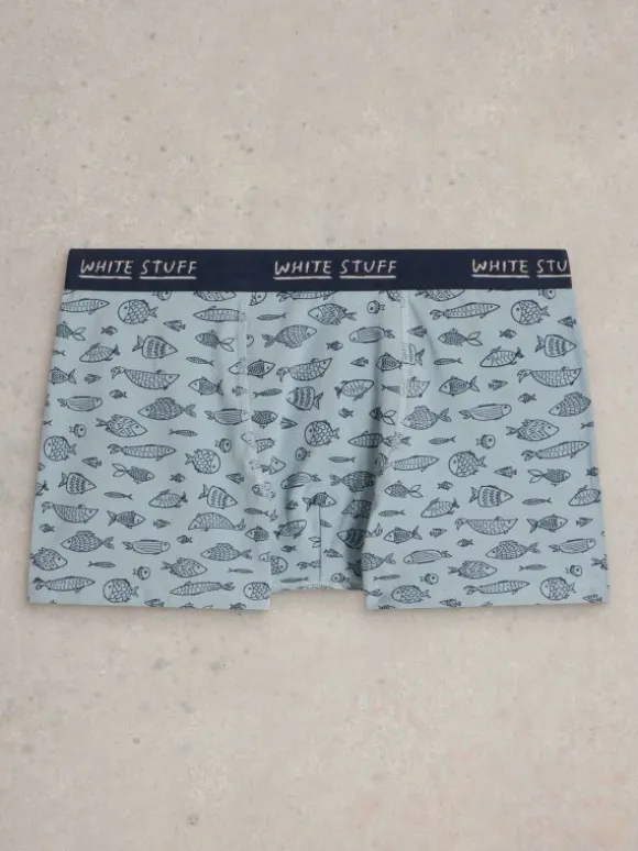 2pack Boxers  Plain  Print in NAVY MULTI