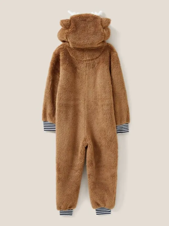 Reindeer Onesie in MID BROWN