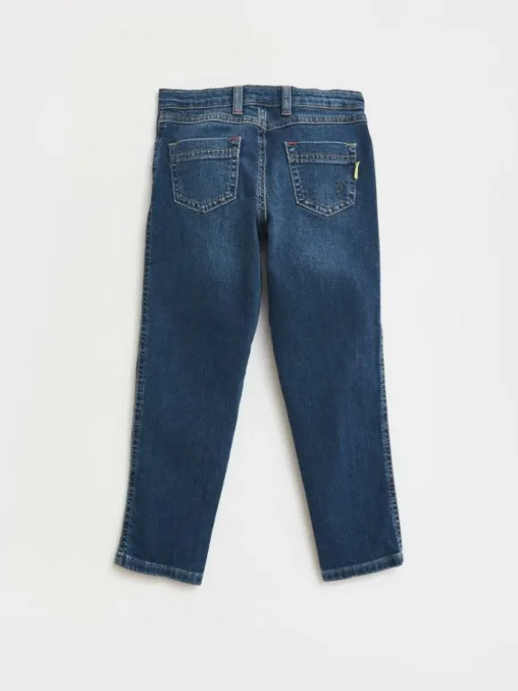 River Rib  Repair Jean in DEEP BLUE