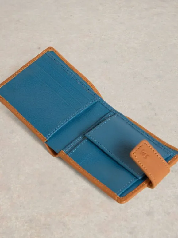 Rufus Leather Wallet in TAN MULTI