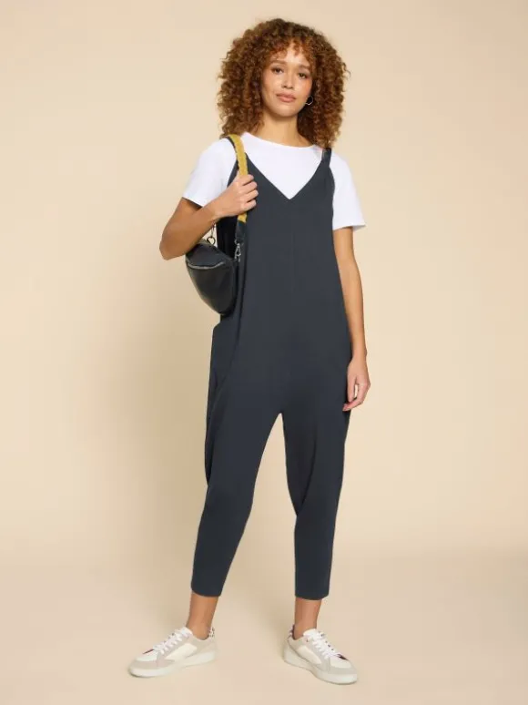 Selina Jersey Jumpsuit in CHARCOAL GREY