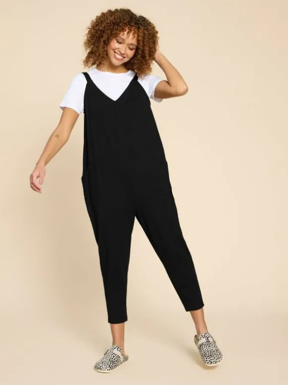 Selina Jersey Jumpsuit in PURE BLACK