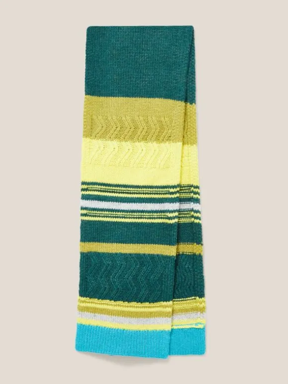 Stripe Scarf in GREEN MULTI