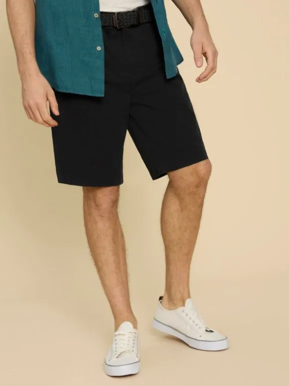 Sutton Organic Chino Short in WASHED BLACK