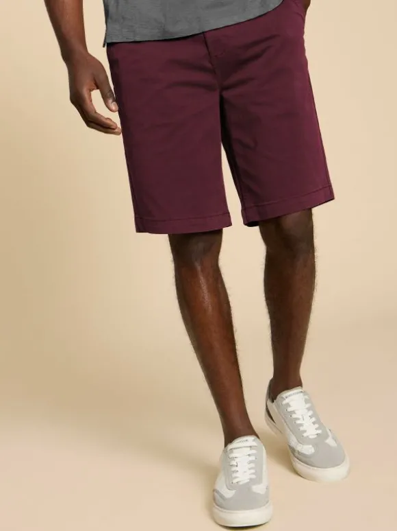 Sutton Organic Chino Short in DK PLUM