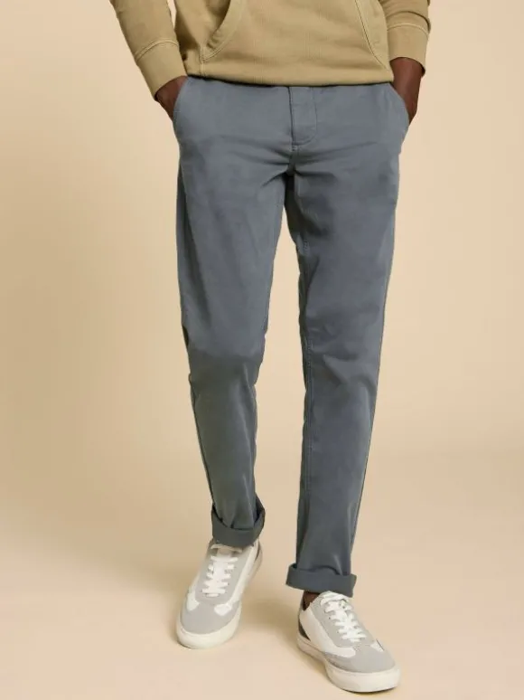 Sutton Organic Chino Trouser in DK GREY