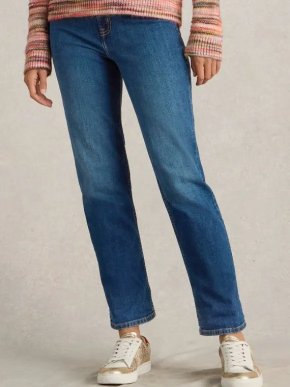 Taylor Straight Jean in MID DENIM