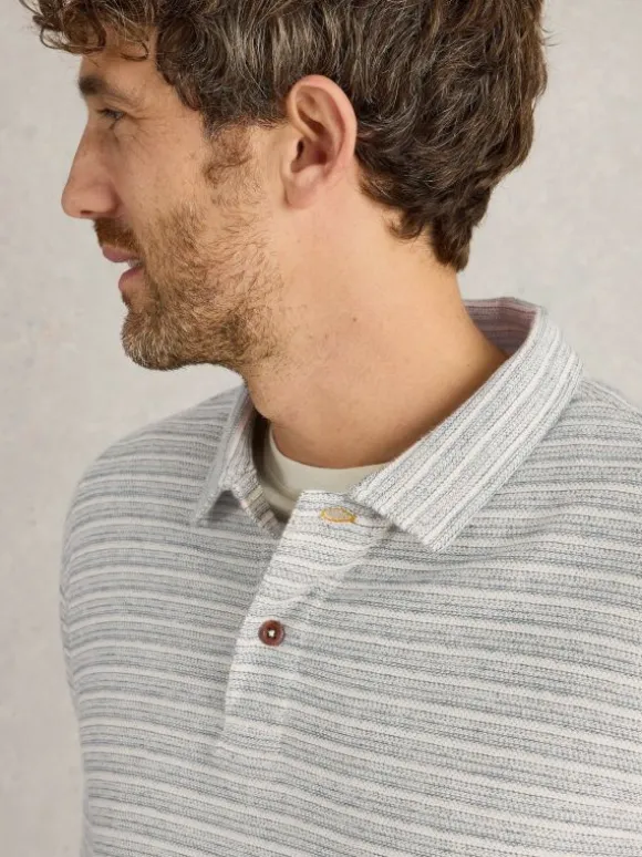 Taylor Stripe Polo in NAVY MULTI