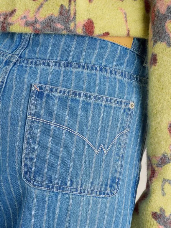 Tia Crop Wide Leg Jean in DENIM MULTI