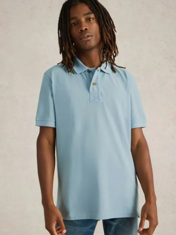 Utility Polo in DUSTY BLUE