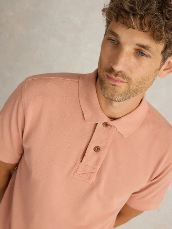 Utility Polo in MID PINK