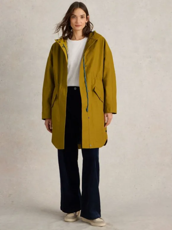 Winnie Waterproof Coat in DARK CHARTREUSE