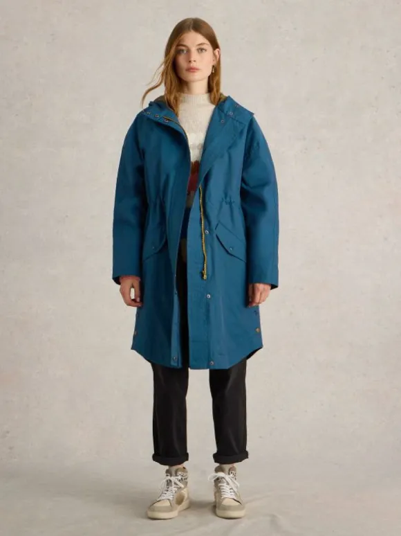 Winnie Waterproof Coat in DK TEAL